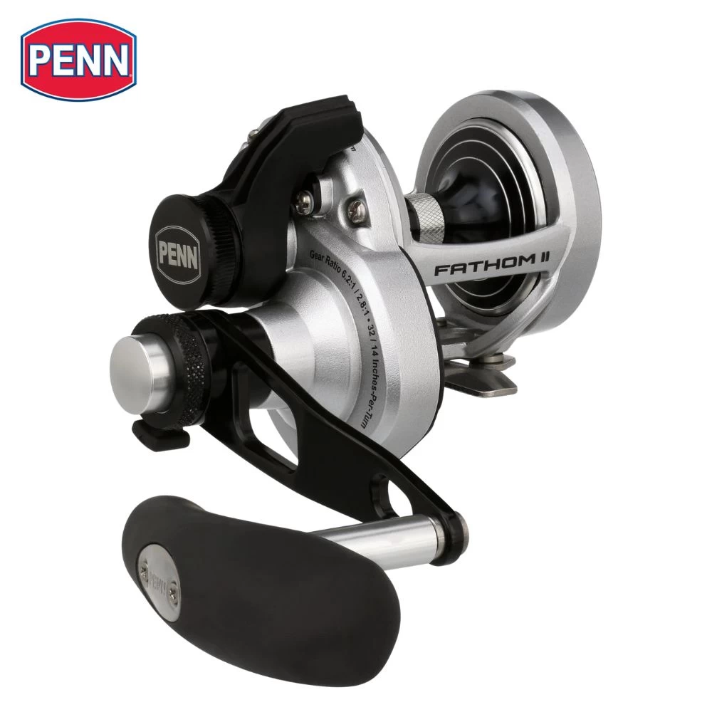 PENN Conventional 2-Speed Right-Handed Reel FATHOM II LEVER DRAG 15LD2 3 PENN Conventional 2-Speed Right-Handed Reel FATHOM II LEVER DRAG 15LD2