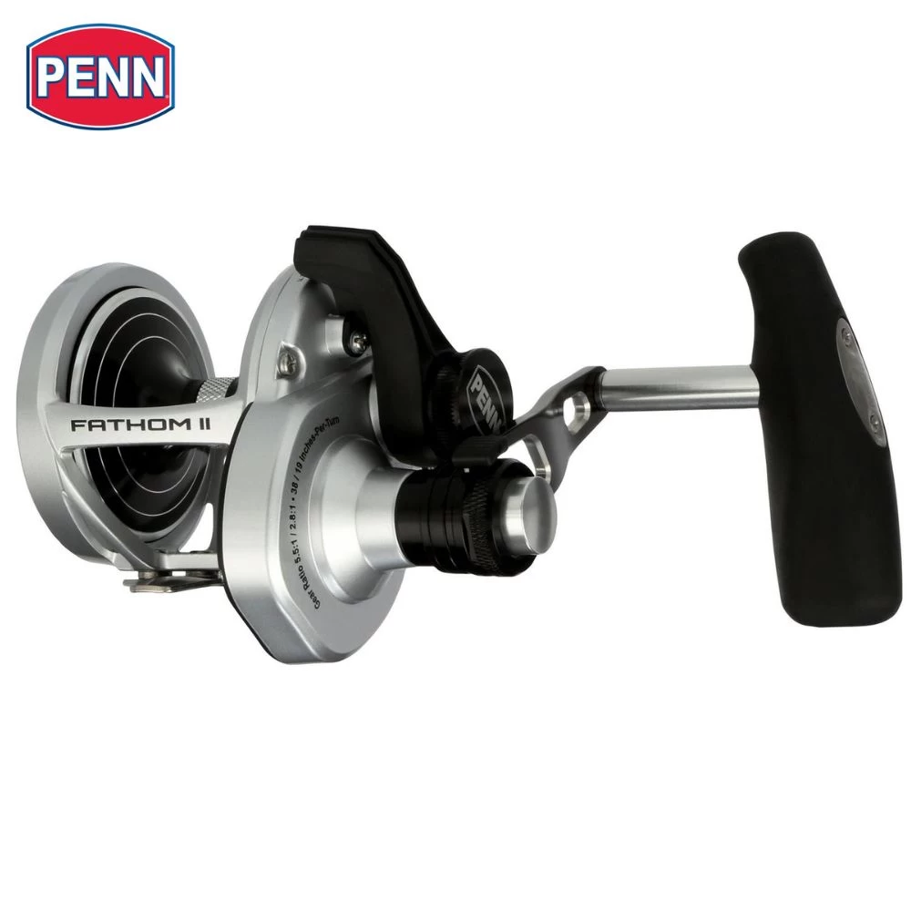 PENN Conventional 2-Speed Left-Handed Reel FATHOM II LEVER DRAG 25NLD2 LH 3 PENN Conventional 2-Speed Left-Handed Reel FATHOM II LEVER DRAG 25NLD2 LH
