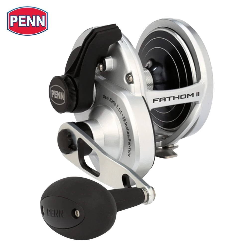 PENN Conventional Hi-Speed Right-Handed Reel FATHOM II LEVER DRAG 40NLDHS 3 PENN Conventional Hi-Speed Right-Handed Reel FATHOM II LEVER DRAG 40NLDHS