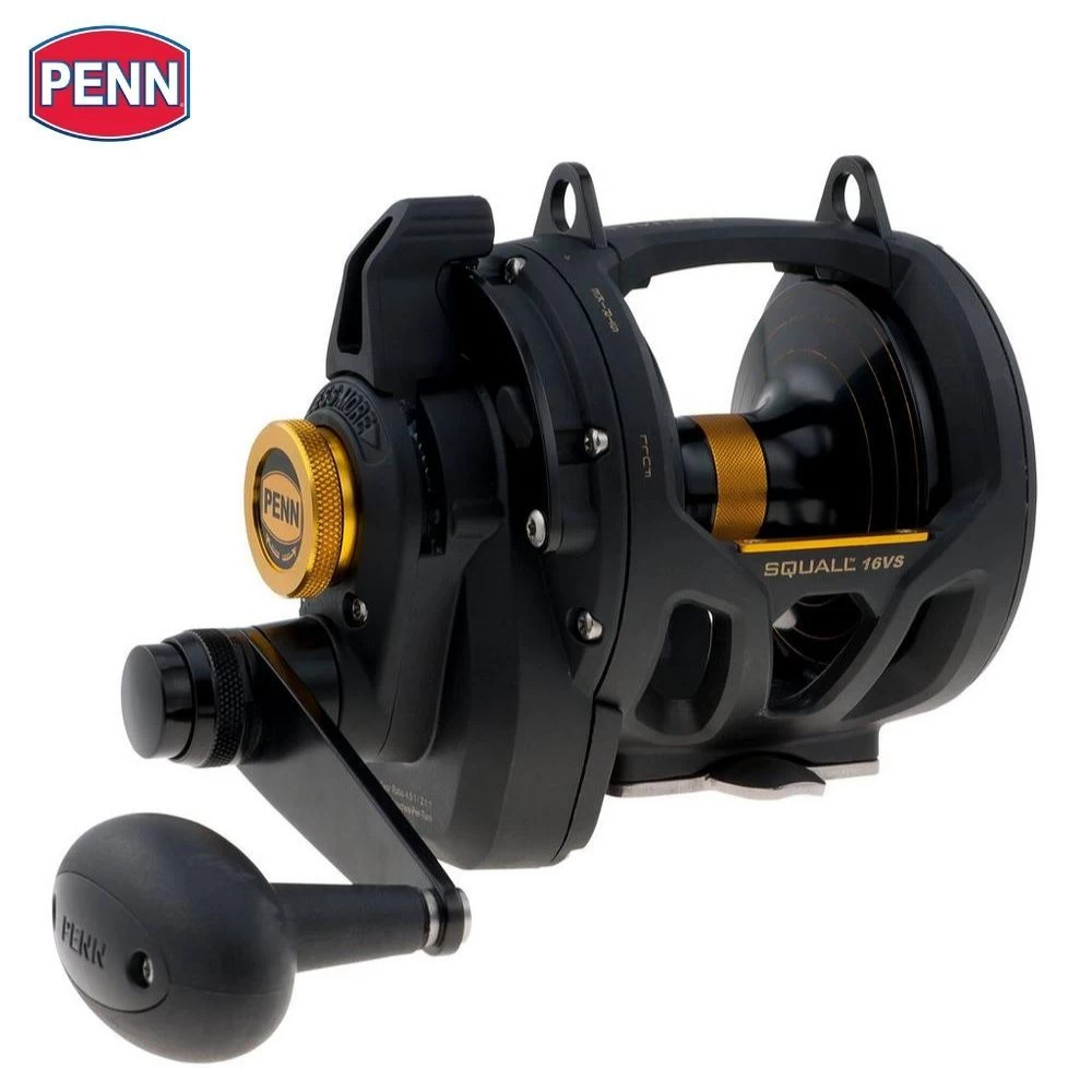 PENN Saltwater Game Fishing Conventional Lever Drag 2 Speed Reel SQUALL 16VSW 3 PENN Saltwater Game Fishing Conventional Lever Drag 2 Speed Reel SQUALL 16VSW