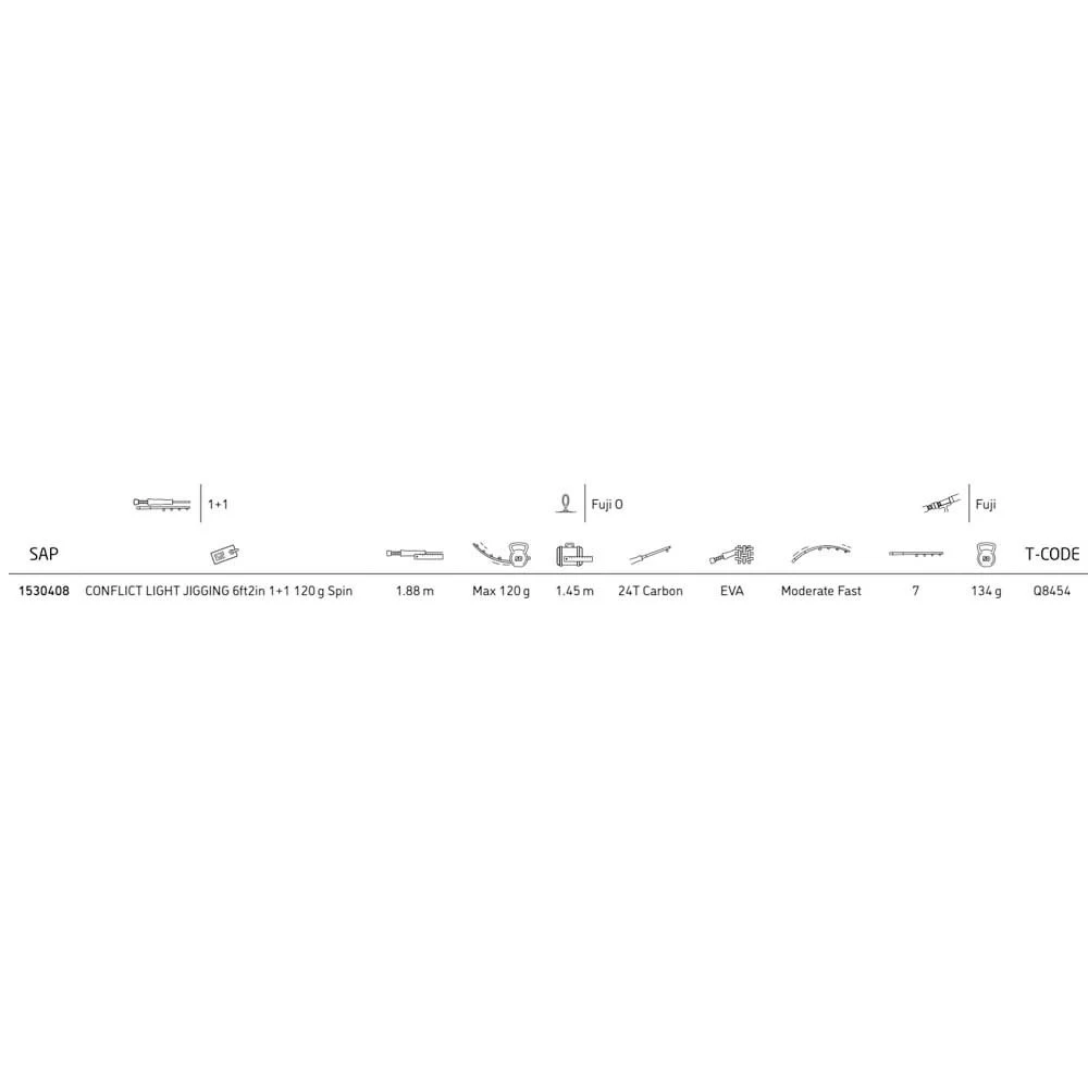 PENN Conflict Light Jigging Hengel 3 PENN Conflict Light Jigging Hengel - Afbeelding 2